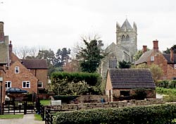 View of Laxton village