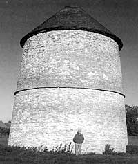 The well-known dovecote at Sibthorpe.
