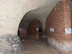 A cave under Peel Street, used as an air raid shelter.