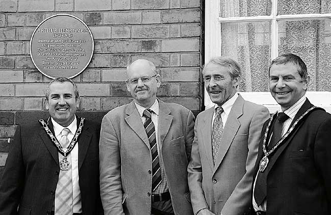 Pat Laly (Mayor of Broxtowe), Francis Luckcock, Alan Mee, Kevin Thomas (Mayor of Stapleford)