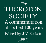 The Thoroton Society: A commemoration of its first 100 years, edited by J V Beckett (1997)