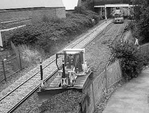 Track relaying at Bobbers Mill, Nottingham