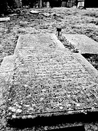 George Green's graveslab (Photo George Murfet).