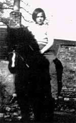 Elizabeth Drummond with her pony
