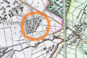 Location of the former Cockglode House (c.1835)