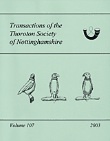 Cover of Transactions vol 107 (2003)